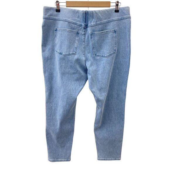Soft Surroundings‎ Petite Pull-on Skinny Stretch Jean Light Blue Womens PXL - Picture 2 of 10